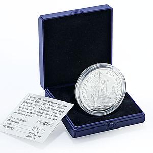 Denmark 500 kroner Royal Yacht Dannebrog Ship Clipper proof silver coin 2008