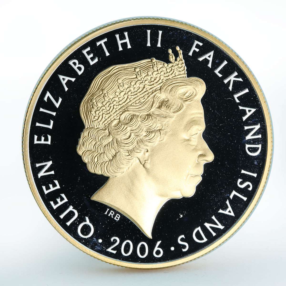 Falkland Islands 50 pence Queen Elizabeth 80th birthday silver coin 2006