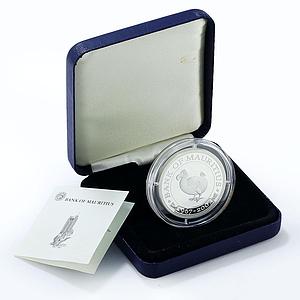 Mauritius 200 rupees 40 Years of National Bank Dodo Bird proof silver coin 2007