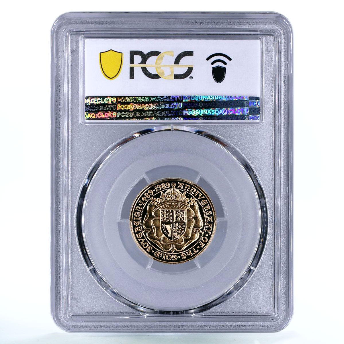 Britain 1 sovereign 500 Years Sovereign Quuen Elizabeth PR69 PCGS Au coin 1989