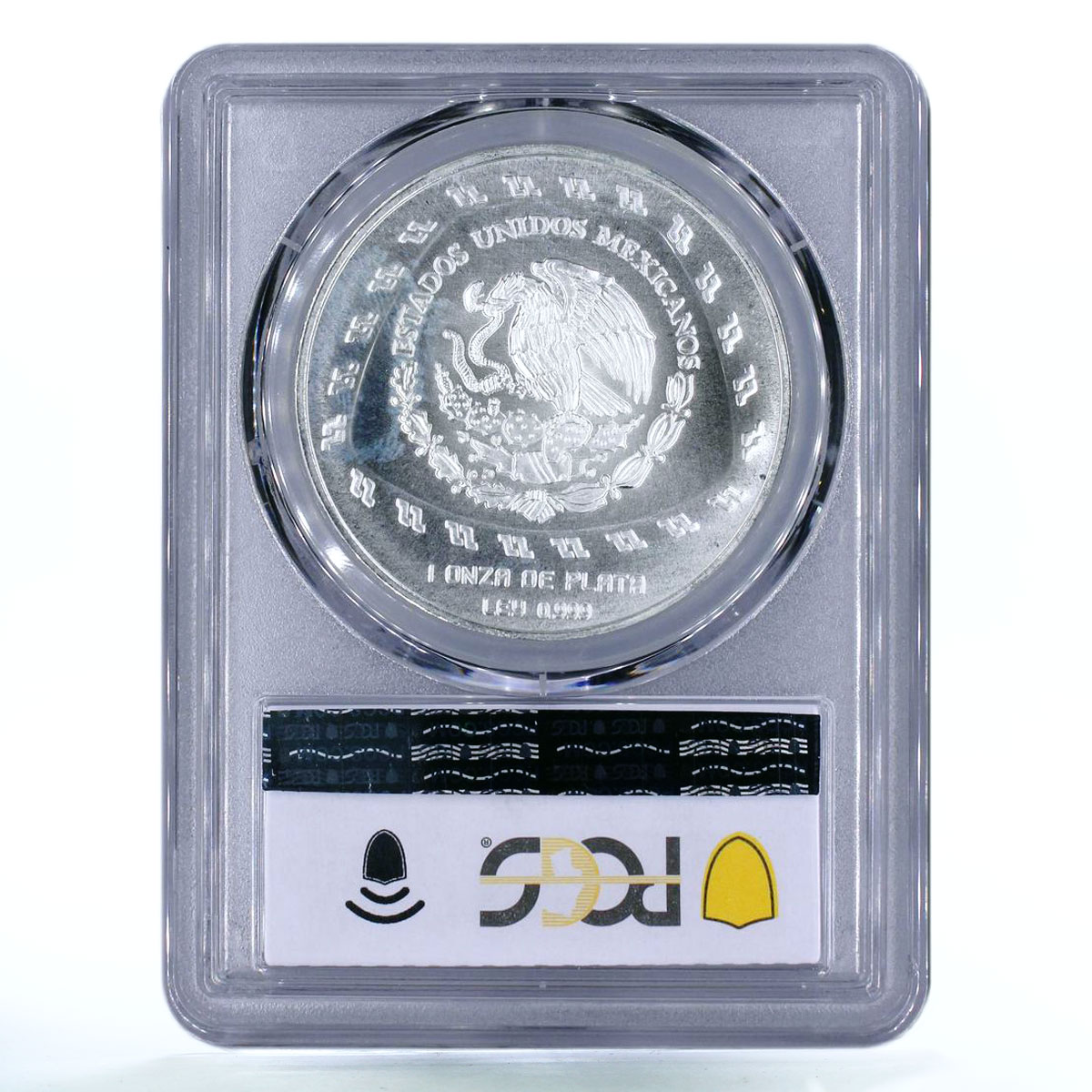 Mexico 5 pesos Precolombina Quetzalcoatl Toltec MS66 PCGS silver coin 1998