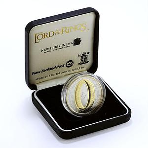 New Zealand 1 dollar Lord of the Rings The One Ring gilded silver coin 2003