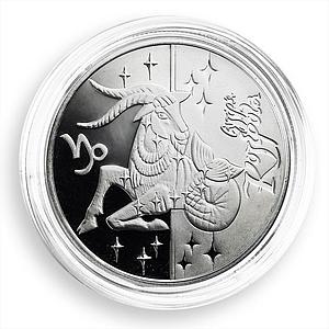 Ukraine 5 hryvnia Capricorn Signs of Zodiac silver proof coin 2007