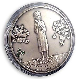 Ukraine 20 hryvnia Holodomor Famine Golodomor Genocide silver coin 2007