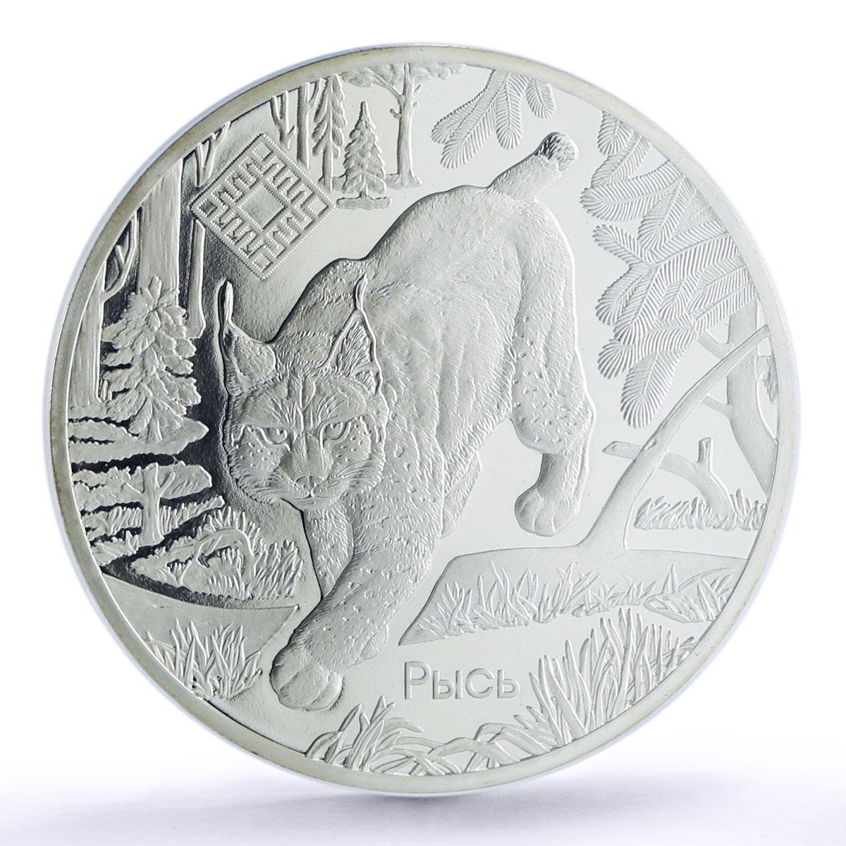 Belarus 20 rubles Preserve Sinsha Lynx Wildlife PR70 PCGS proof silver coin 2020