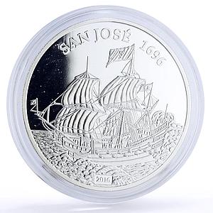 Mali 1000 francs Seafaring Sailing San Jose Ship Clipper proof silver coin 2016
