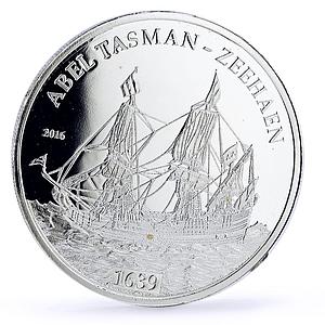 Mali 1000 francs Seafaring Zeehaen Ship Clipper Abel Tasman silver coin 2016