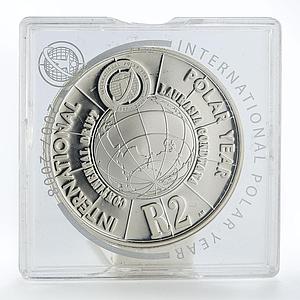 South Africa 2 rand International Polar Year silver coin 2007
