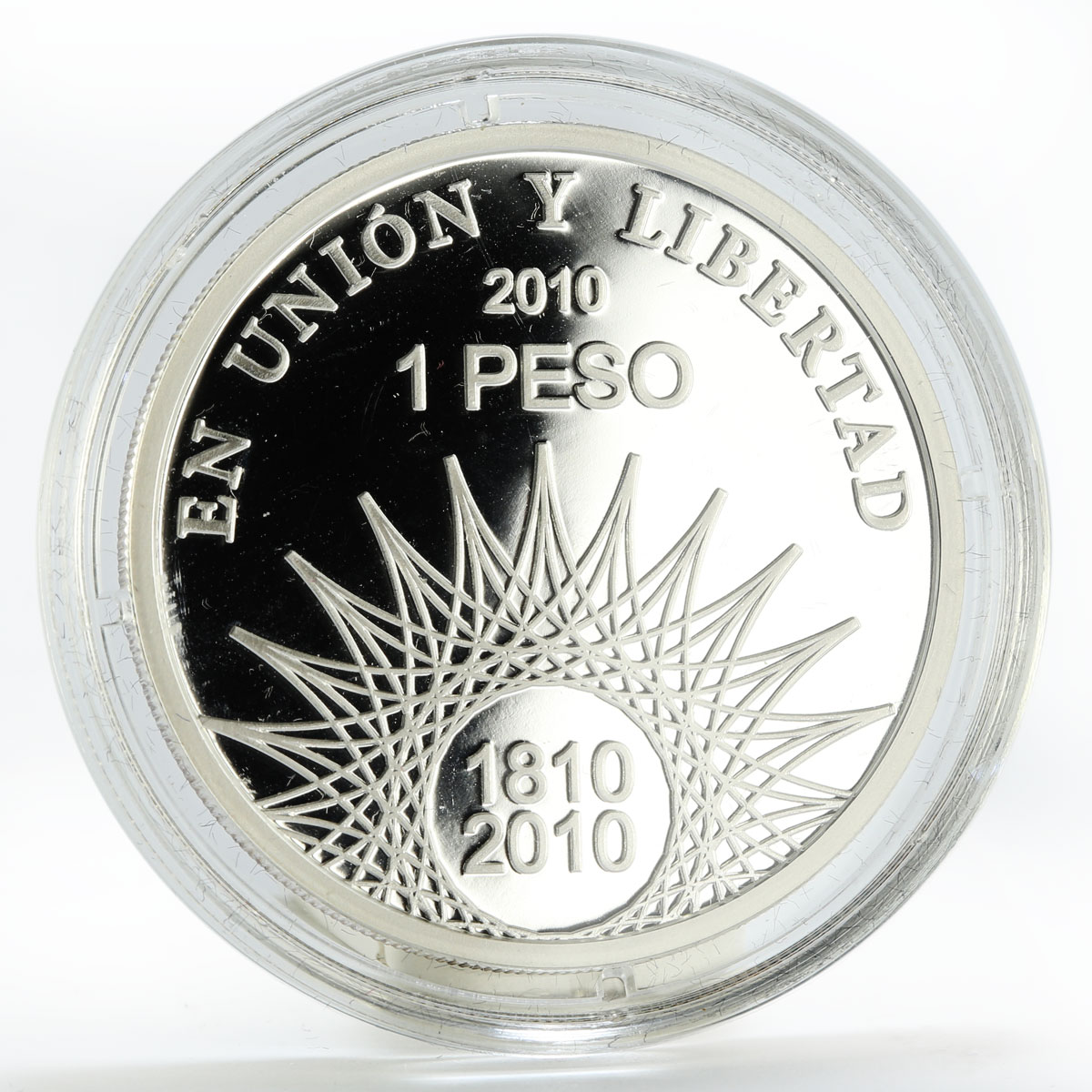 Argentina 1 peso Pucara de Tilcara proof silver coin 2010