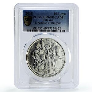 Bulgaria 10 leva Liberation from Ottoman Empire PR69 PCGS silver coin 2018