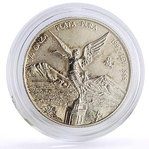 Mexico 1/4 oz Libertad Angel of Independence silver coin 1997