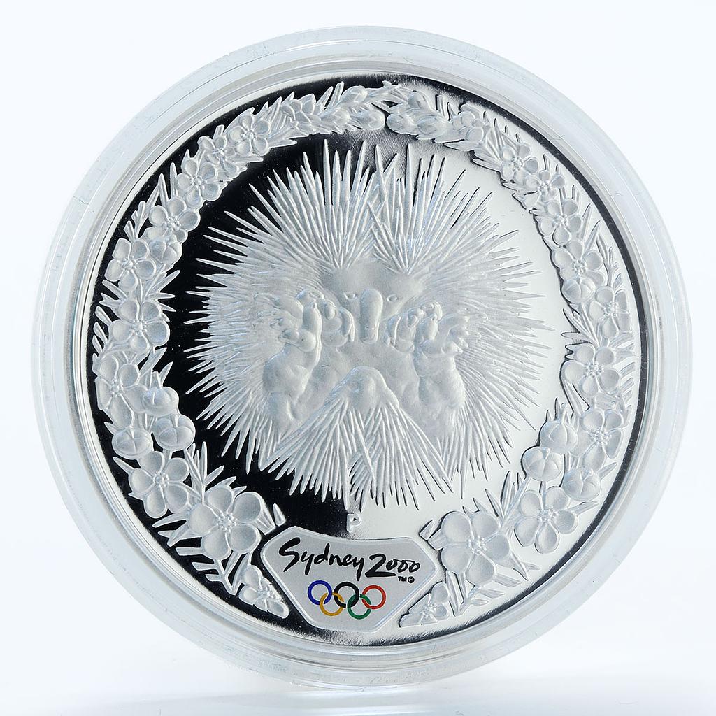 Australia 5 dollars Sydney Olympic Hedgehog silver coin 2000