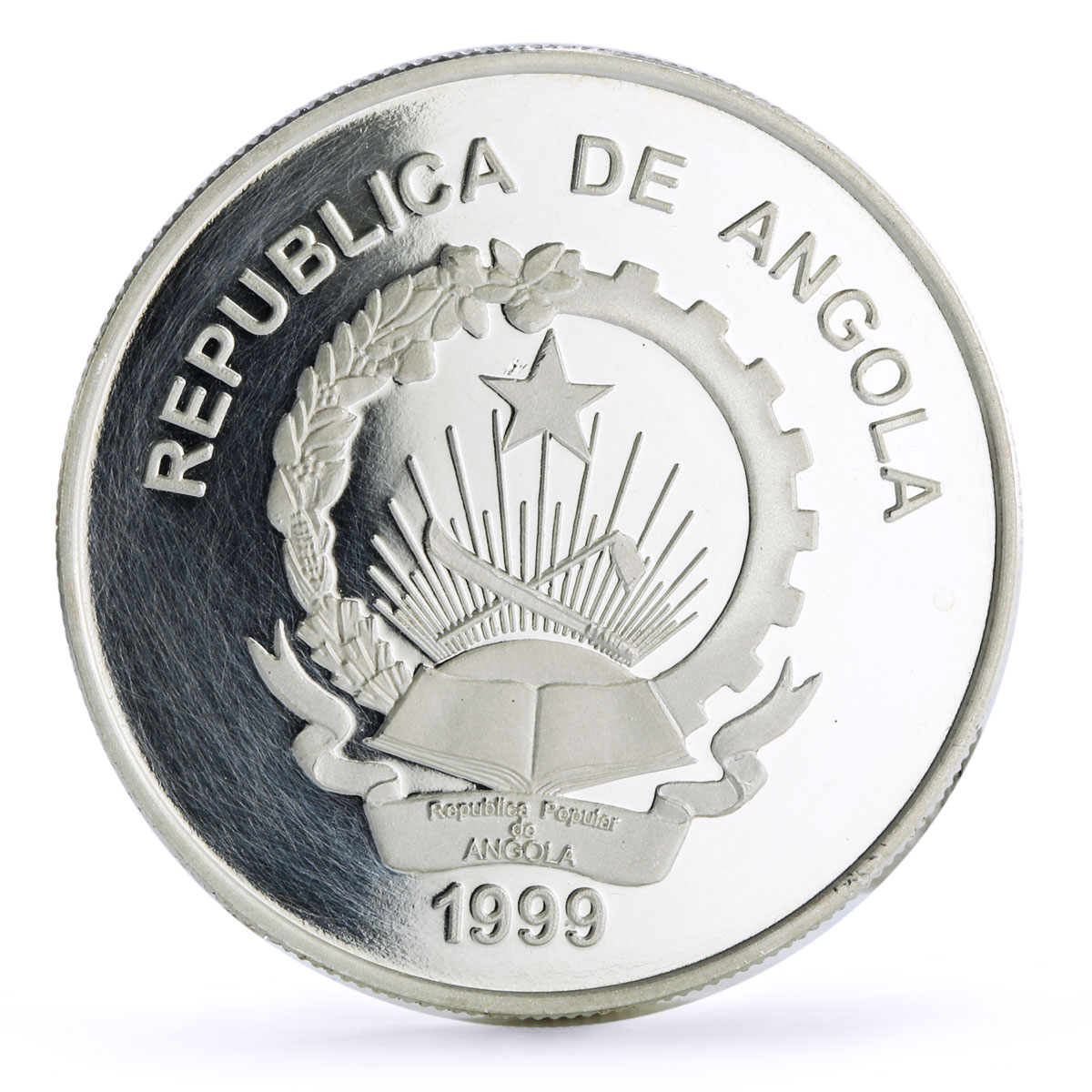 Angola 100 kwanzas Sydney Summer Olympic Games Opera House silver coin 1999 Angola 100 kwanzas Sydney Summer Olympic Games Opera House silver coin 1999