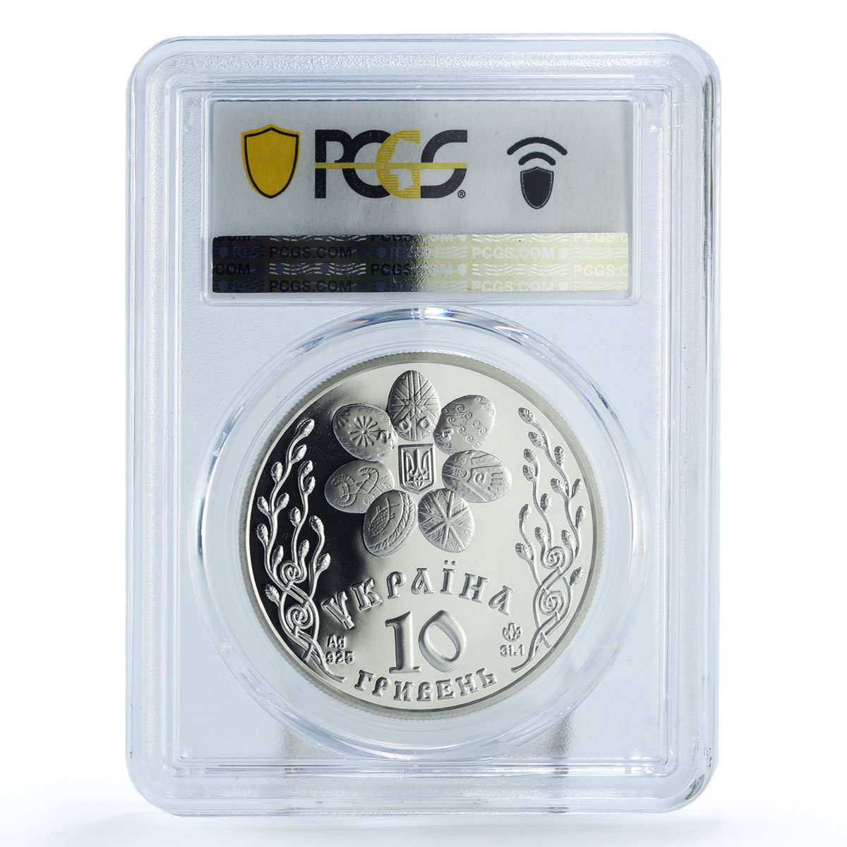 Ukraine 10 hryvnias Christianity Holidays Easter PR69 PCGS silver coin 2003