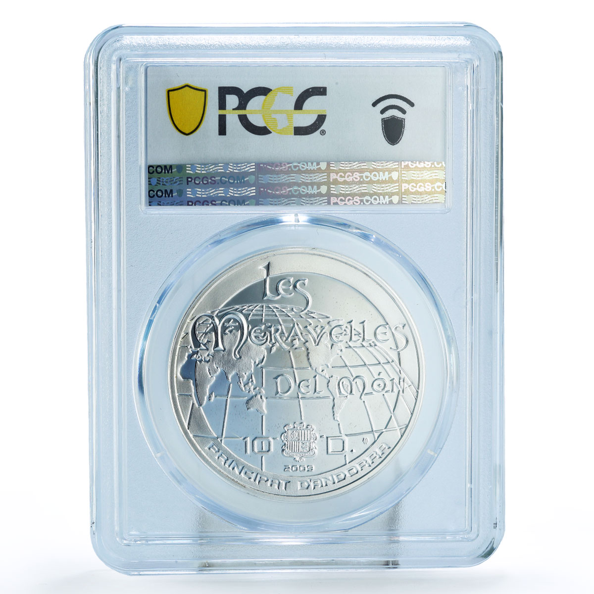 Andorra 10 diners World Wonders Mexico Chichen Itza PR69 PCGS silver coin 2009 Andorra 10 diners World Wonders Mexico Chichen Itza PR69 PCGS silver coin 2009