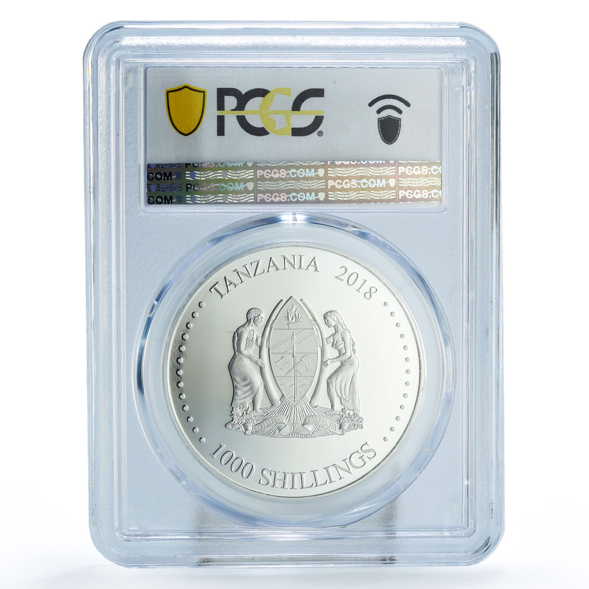 Tanzania 1000 shillings Kalashnikov Series Deryabin PR70 PCGS silver coin 2018