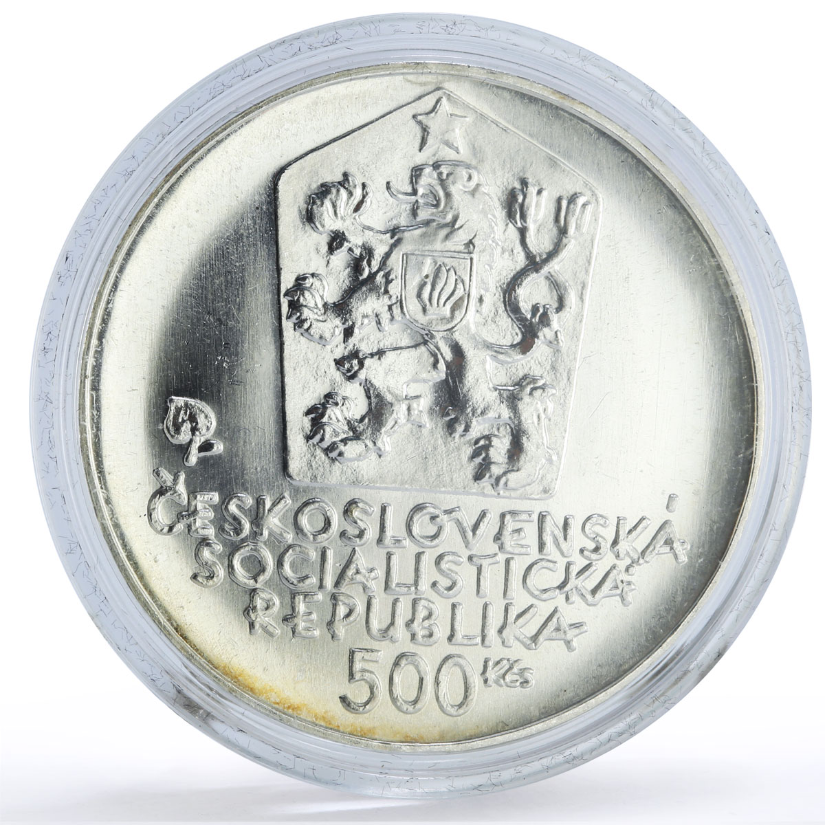 Czechoslovakia 500 korun Composer Ludovit Stur Music silver coin 1981