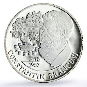 Moldova 50 lei Constantin Brancusi 125th Anniversary Art proof silver coin 2001