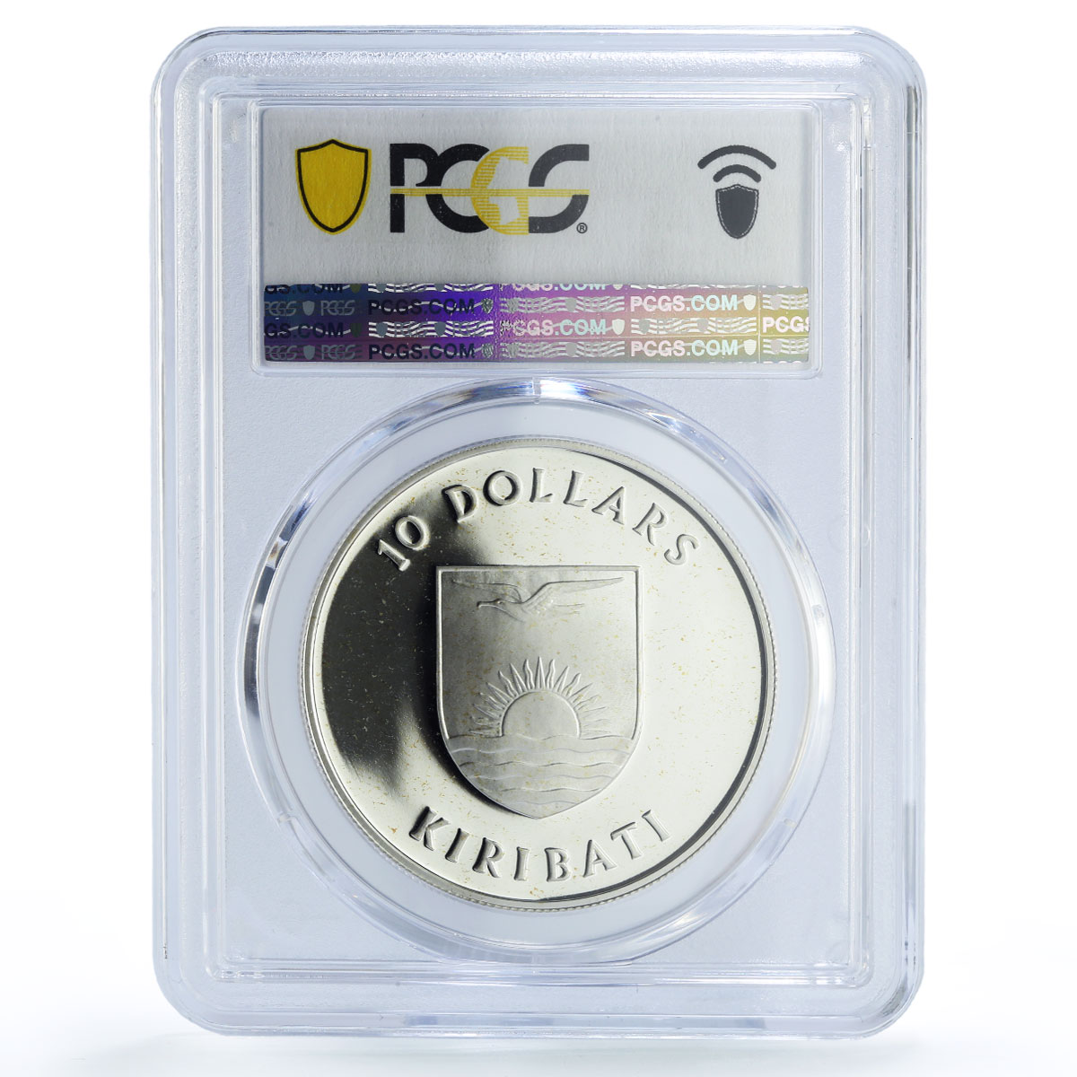 Kiribati 10 dollars Independence 5th Anniversary PR67 PCGS silver coin 1984