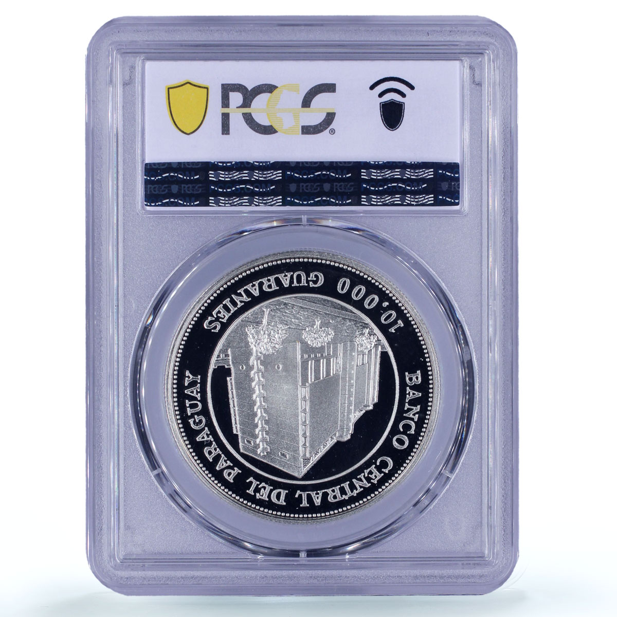 Paraguay 10000 guaranies Central Bank Caballero Stroessner PR69 PCGS coin 1987