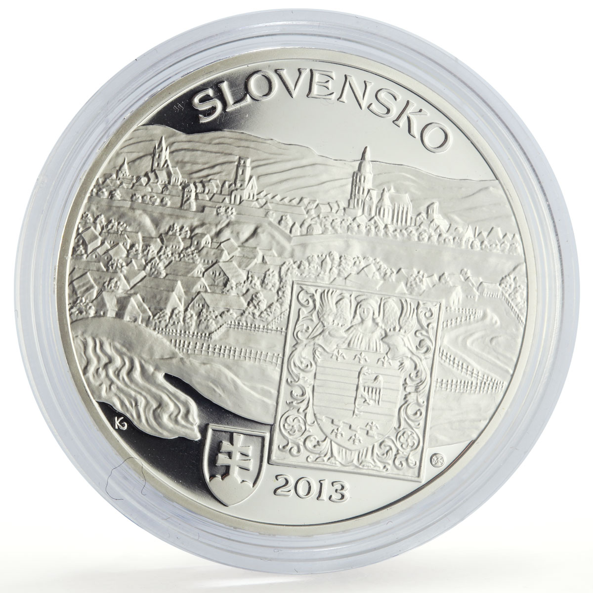 Slovakia 20 euro Kosice Preservation Area Architecture proof silver coin 2013