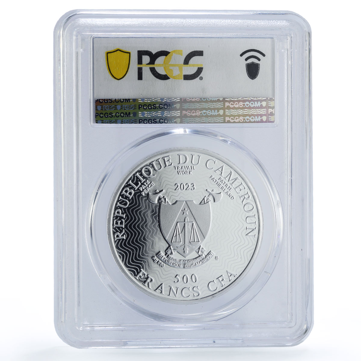 Cameroon 500 francs Copernicus Astronomy Science PR70 PCGS silver coin 2023