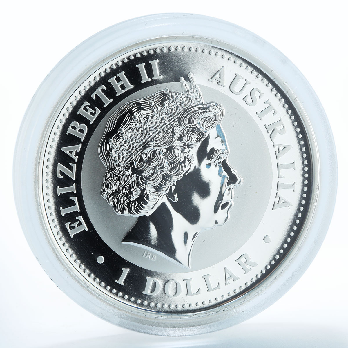 Australia 1 dollar Year of the Monkey Lunar Series I Silver Gilded Coin 1oz 2004