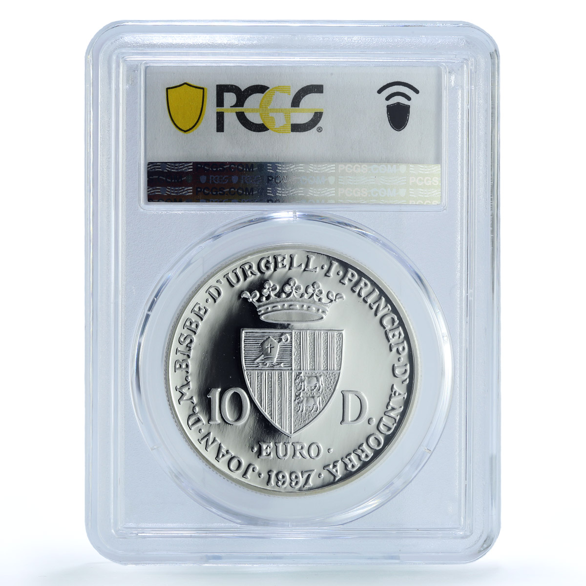 Andorra 10 diners Treaty of Rome EU Conference Woman PR69 PCGS silver coin 1997 Andorra 10 diners Treaty of Rome EU Conference Woman PR69 PCGS silver coin 1997