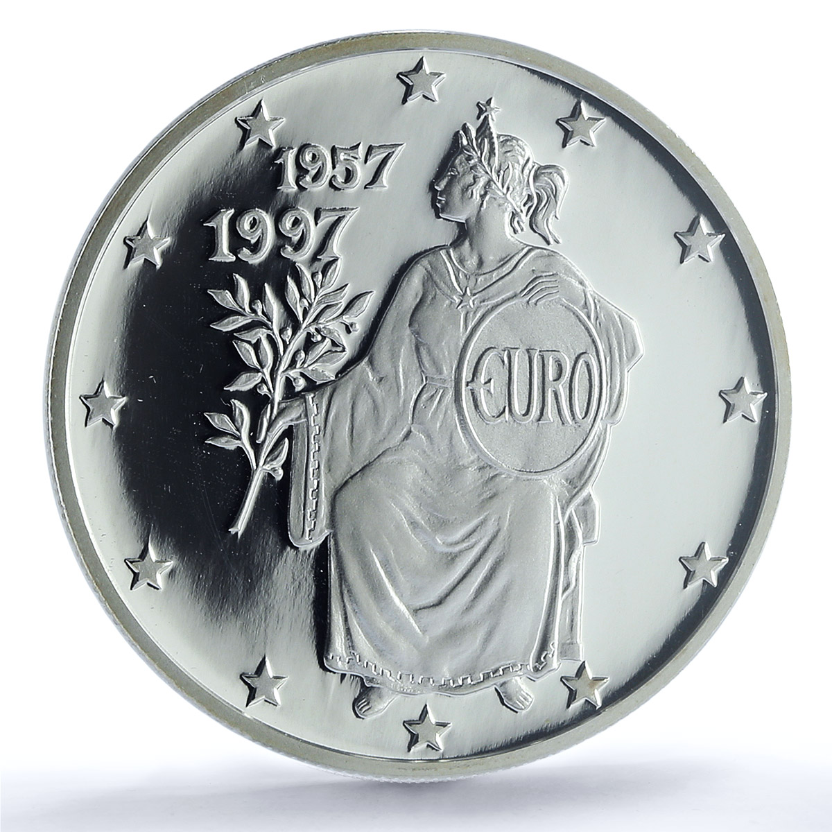 Andorra 10 diners Treaty of Rome EU Conference Woman PR69 PCGS silver coin 1997 Andorra 10 diners Treaty of Rome EU Conference Woman PR69 PCGS silver coin 1997