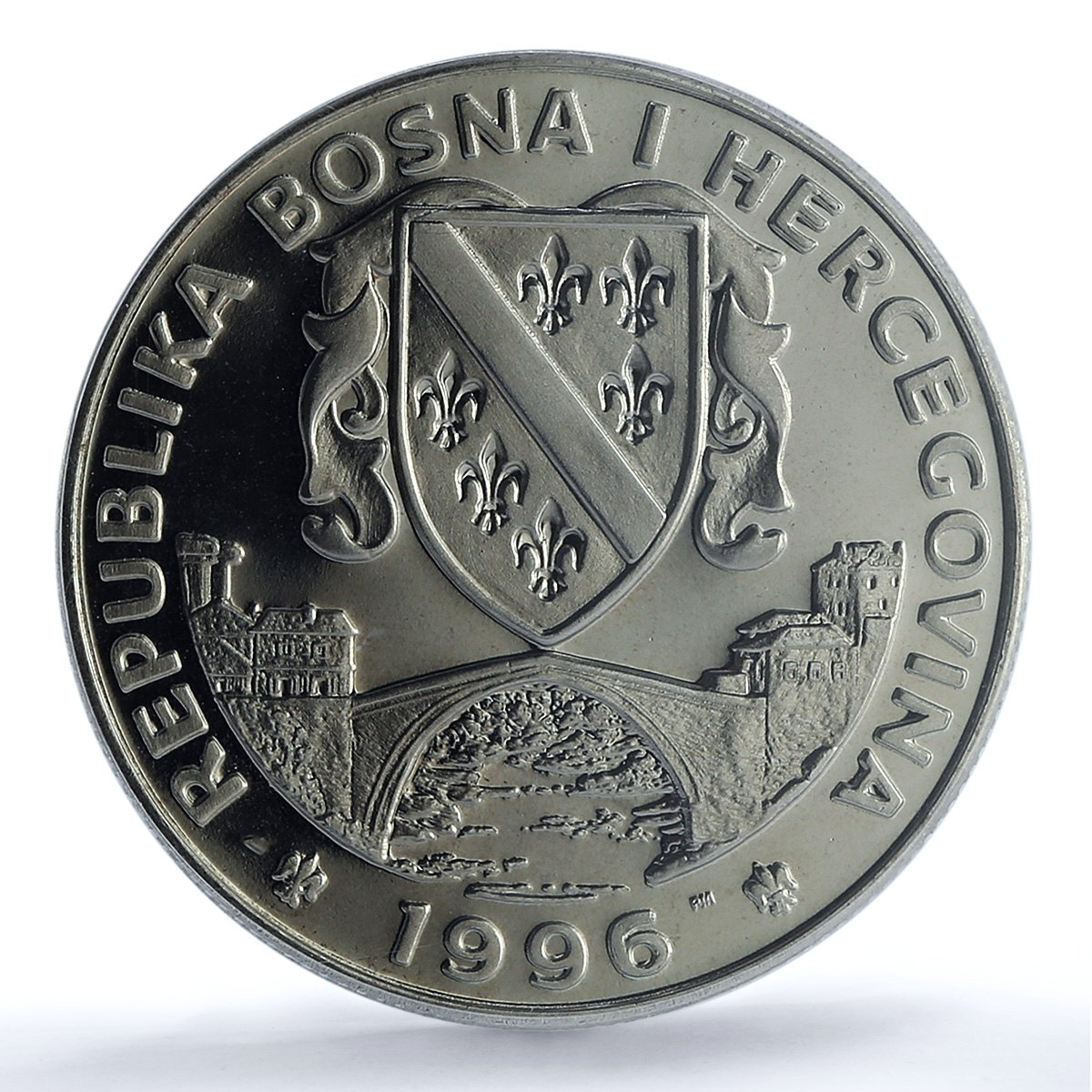 Bosnia 500 dinara Long Jumper KM-52 Atlanta Olympics MS 66 PCGS CuNi coin 1996 Bosnia 500 dinara Long Jumper KM-52 Atlanta Olympics MS 66 PCGS CuNi coin 1996
