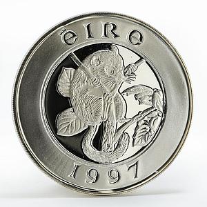 Ireland 25 euro Forest dormouse animal silver coin 1997