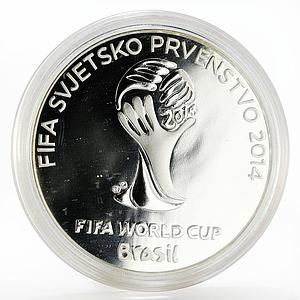 Croatia 150 kuna FIFA World Cup Brasil silver coin 2013