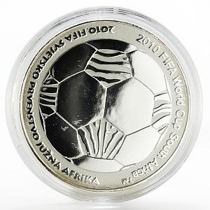 Croatia 150 kuna FIFA World Cup South Africa Football silver coin 2010