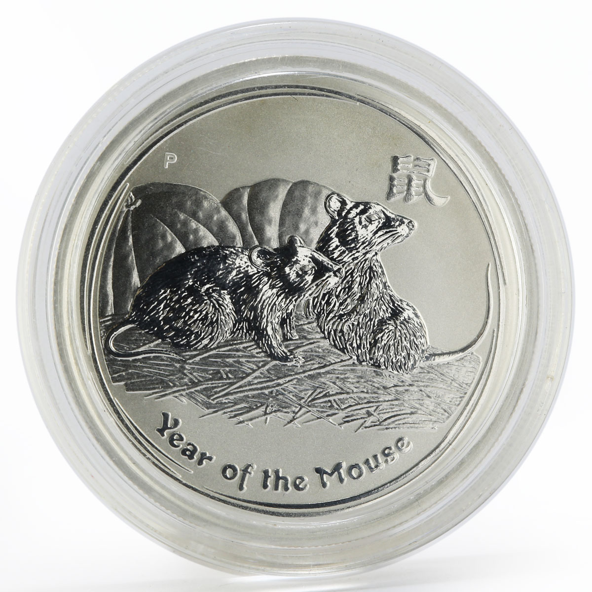 Australia 50 Cents Year of the Mouse Lunar Series II 1/2 oz Silver coin 2008