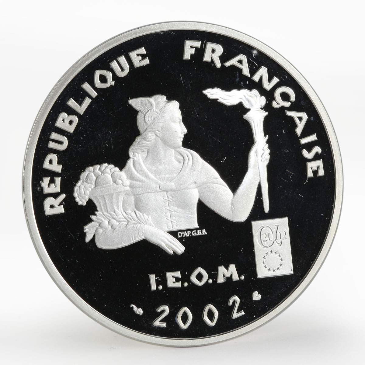 French Polynesia Caledonia 200 franc Moorea Island silver proof coin ...