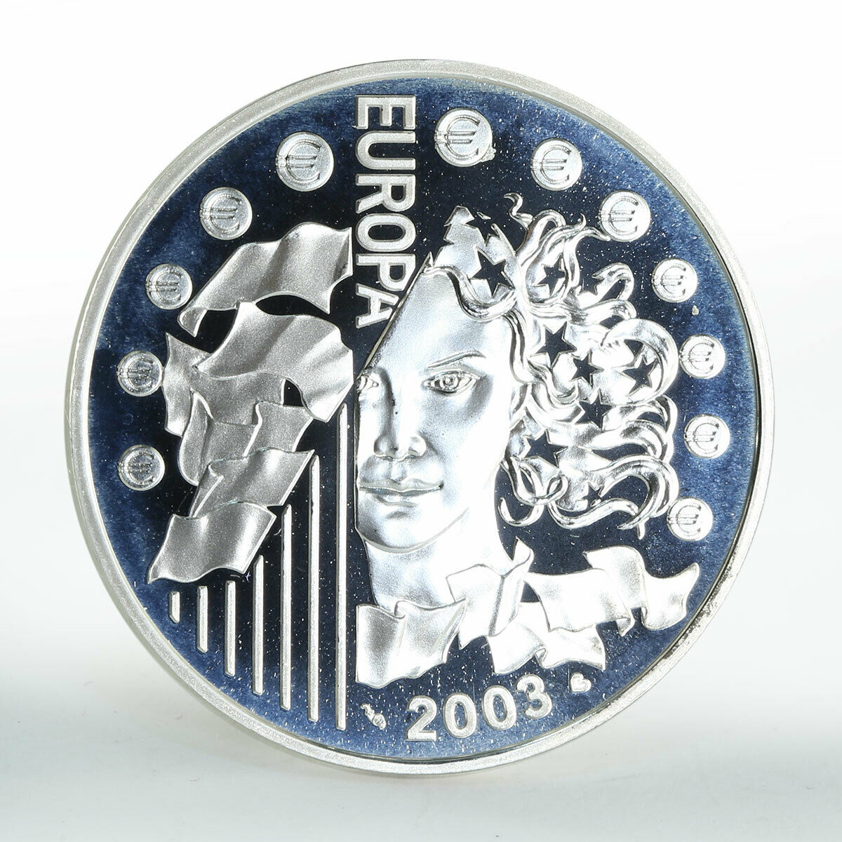 France 1½ Euro Introduction of the Euro silver coin 2003