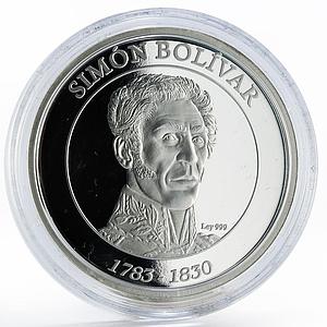 Venezuela 1 bolivar Simon Bolivar proof silver coin 2012