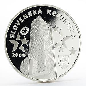 Slovakia 1000 sk Farewell To The Slovak Koruna proof silver coin 2008