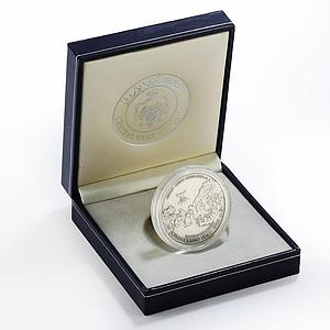 Jordan 10 dinars Abdullah II Millennium and Baptism of Jesus silver coin 2000
