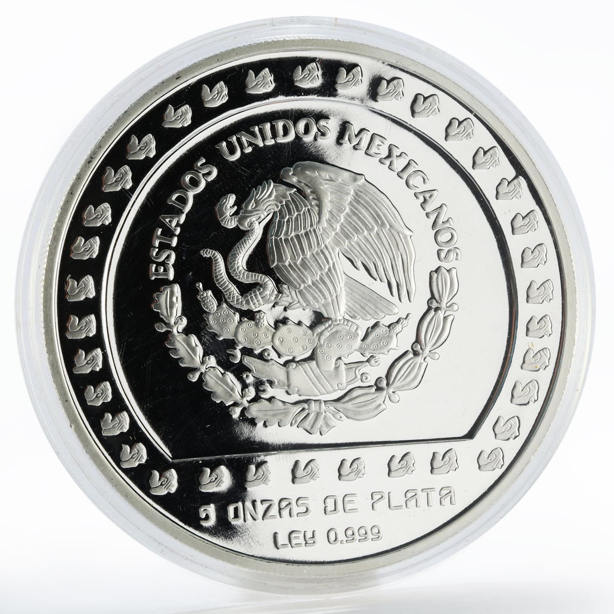 Mexico 10 pesos Piedra de Tizoc proof silver coin 1993