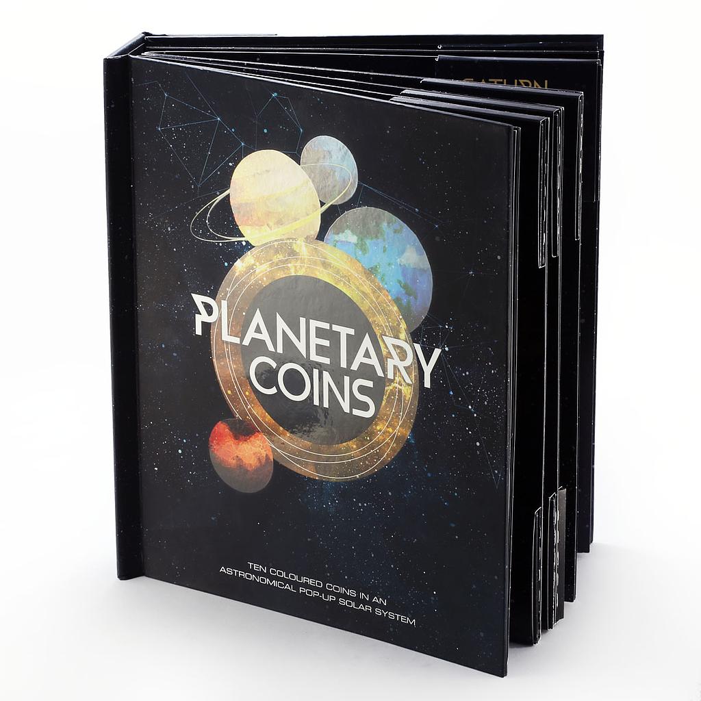 Australia set of 10 coins Planetary Astronomical Solar System album 2017