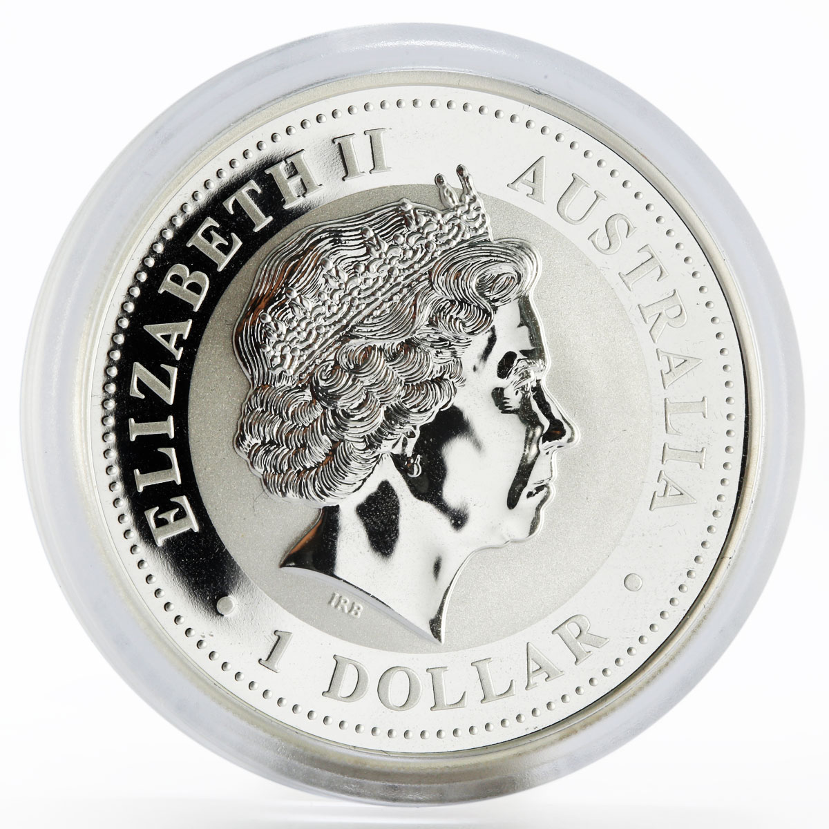 Australia 1 dollar Year of the Dragon Lunar Series I gilded silver coin 2000