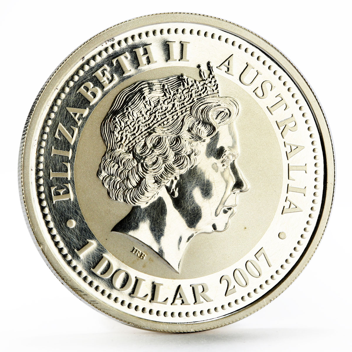 Australia 1 dollar Lunar Calendar I series Year of the Ox silver coin 2007