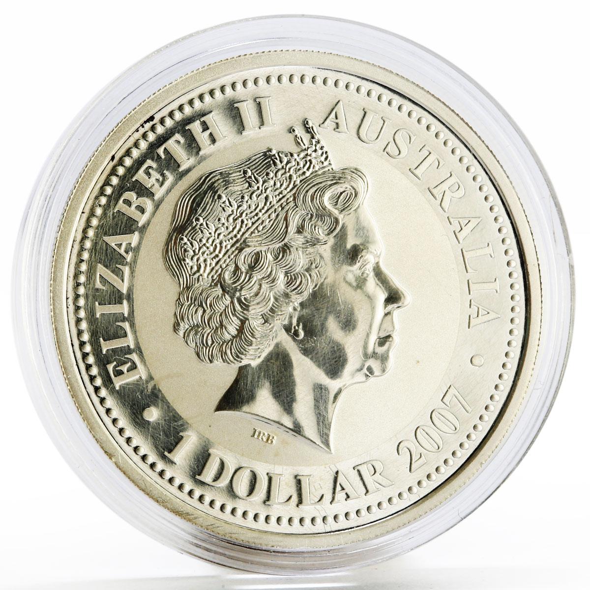 Australia 1 dollar Lunar Calendar I series Year of the Ox silver coin 2007