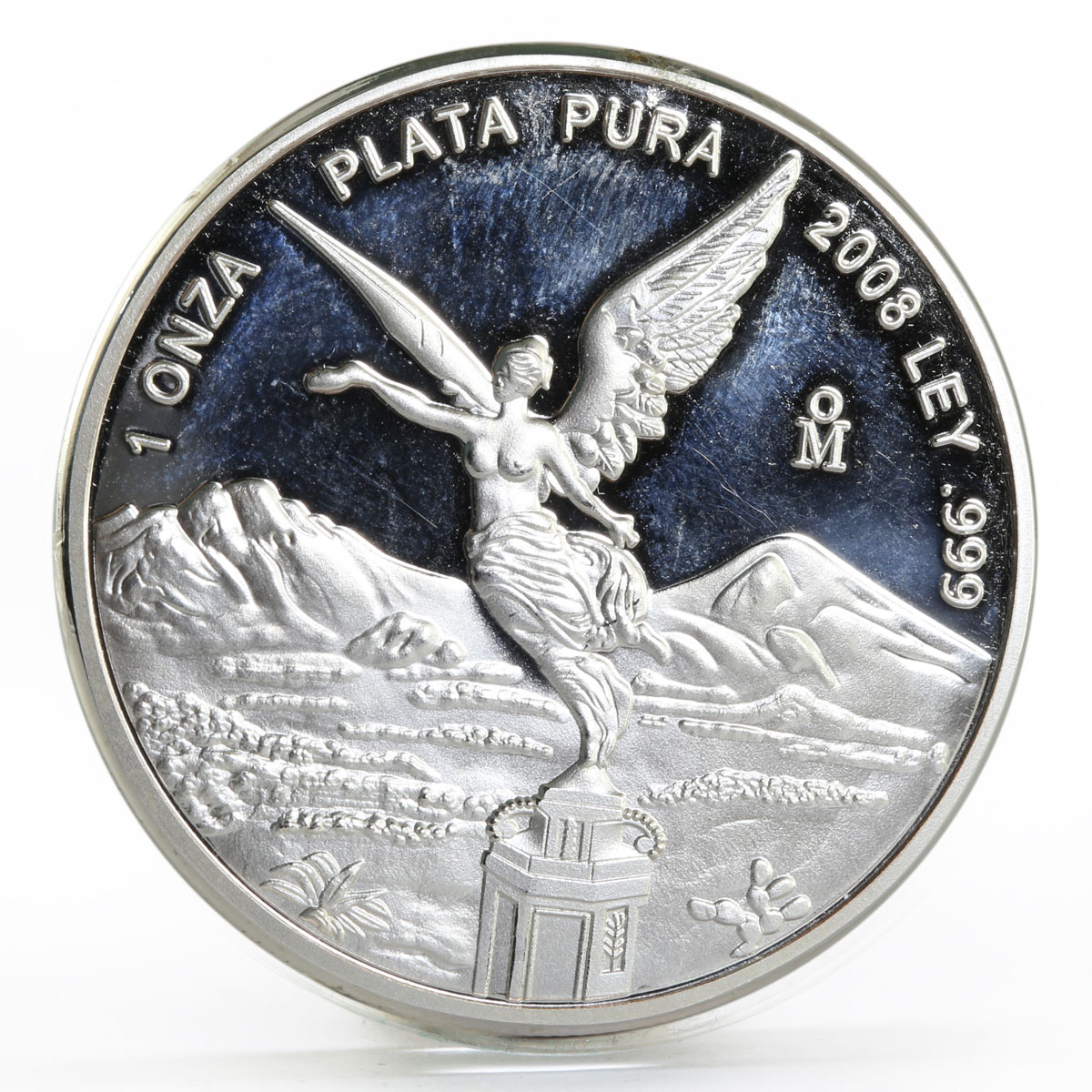 Mexico 1 onza Libertad Angel of Independence proof silver coin 2008