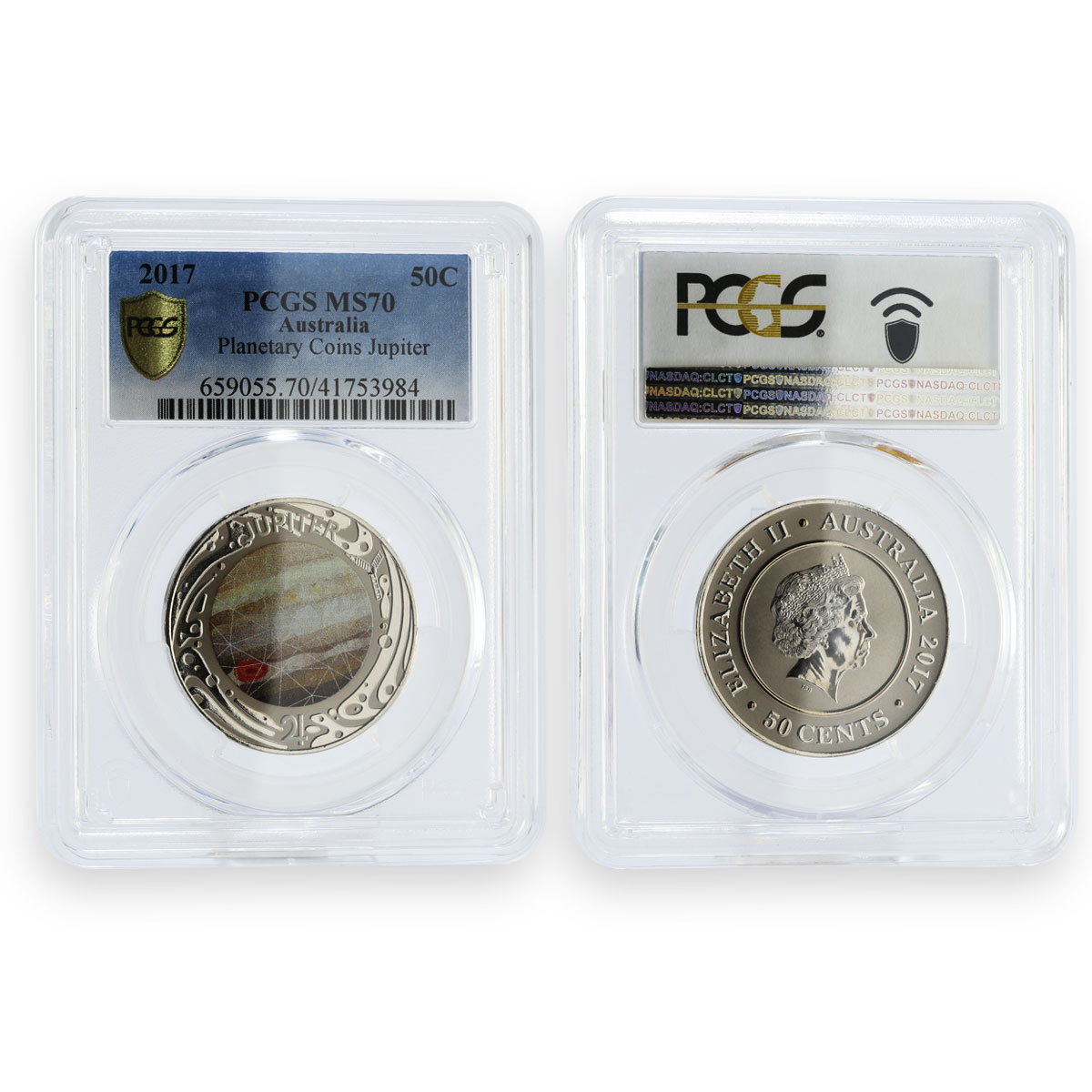 Australia set of 10 coins Planetary Coins MS69 PCGS aluminuim coins 2017
