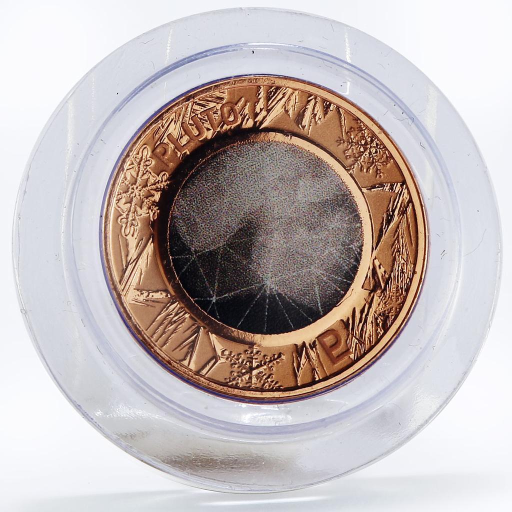 Australia 1 cent Planetary Coins series Pluto copper coin 2017