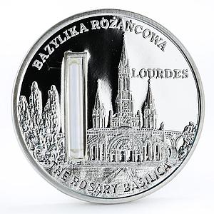 Sierra Leone 10 dollars Holy Churches Rosary Basilica silver coin 2009
