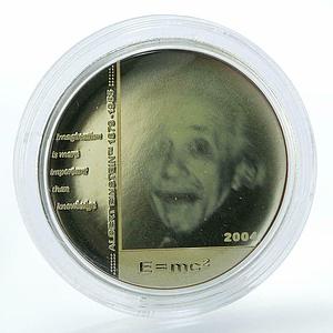 Mariana Islands 5$ Albert Einstein 1879-1955 Crop Circles Hologram coin 2004