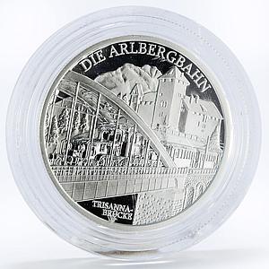 Austria 20 euro The Electric Railway Train proof silver coin 2009